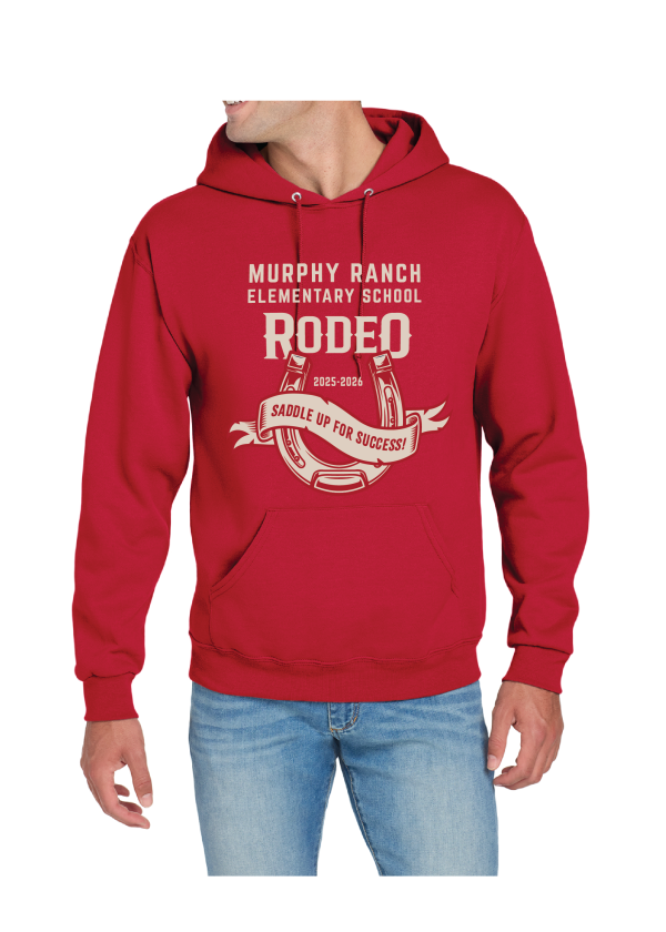 Adult Pullover Hooded Sweatshirt - Horseshoe - Image 2