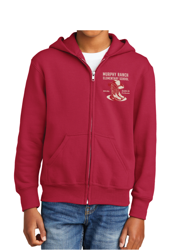 Youth Full-Zip Hooded Sweatshirt - Boots