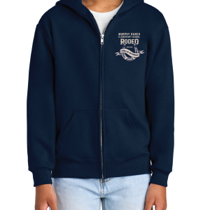 Youth Full-Zip Hooded Sweatshirt - Horseshoe