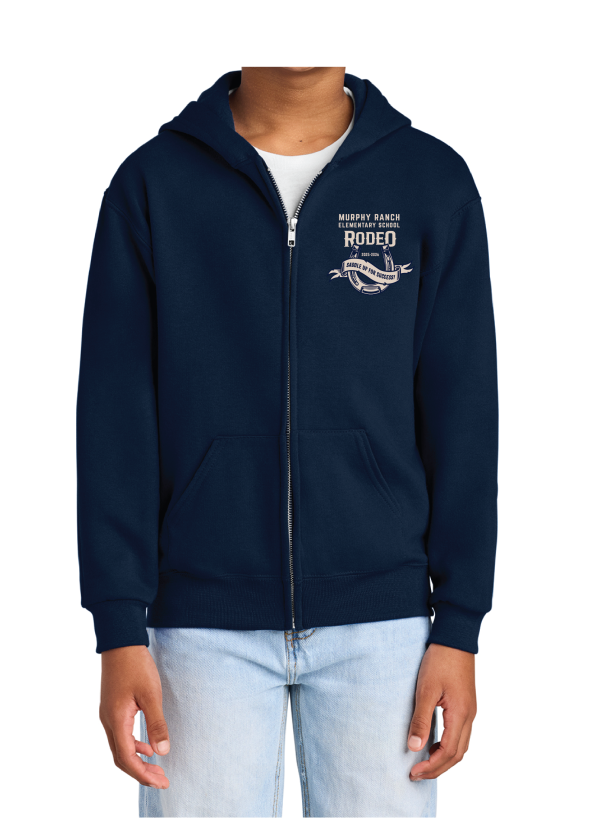 Youth Full-Zip Hooded Sweatshirt - Horseshoe