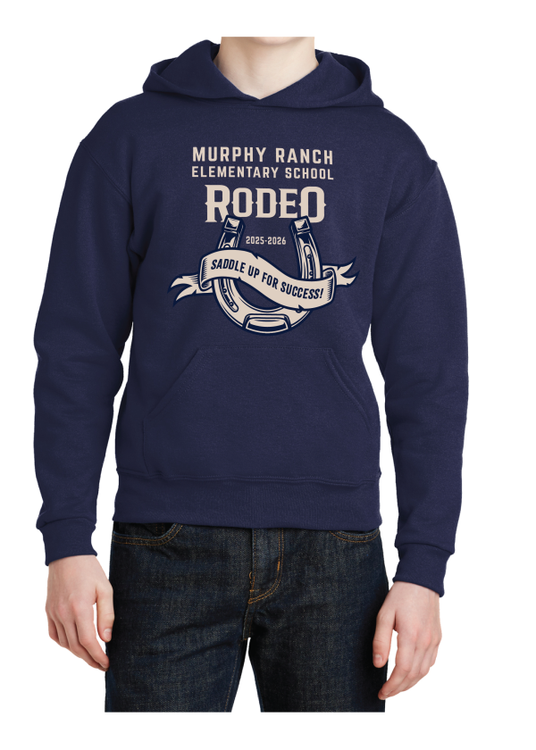 Youth Pullover Hooded Sweatshirt - Horseshoe